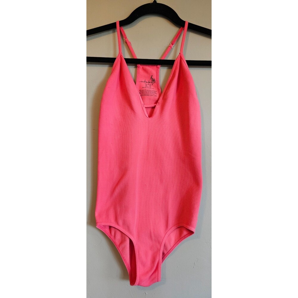 FREE PEOPLE INTIMATELY WOMEN'S CORAL SLEEVELESS BODYSUIT Sz XS/S